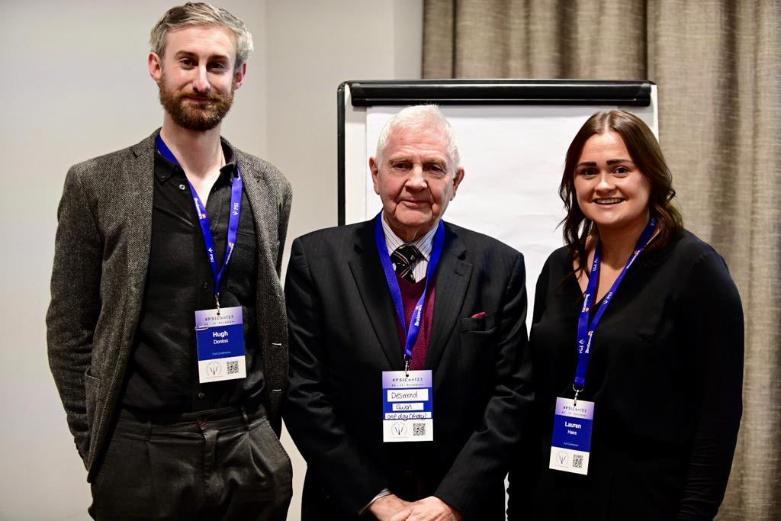 Hugh Donlon, Prof. Desmond Swan, and fellow UCD DEd Psych graduate Lauren Haire